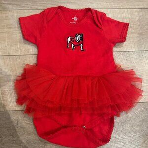 CREATIVE KNITWEAR RED GEORGIA BULLDOG TUTU OUTFIT 12 MONTHS GO DAWGS